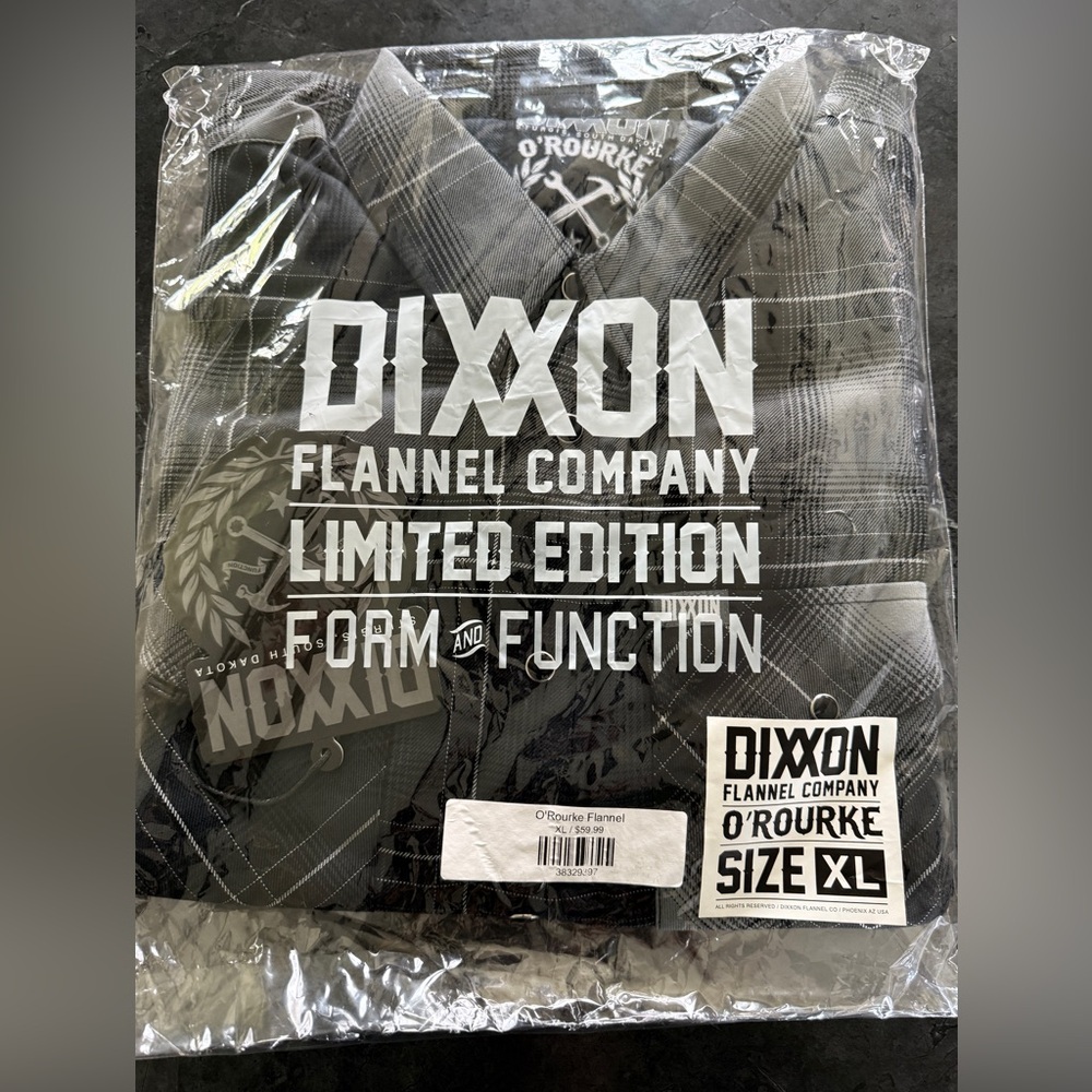 Dixxon Flannel Company Limited Edition Men's O'Rourke Flannel - Black & Gray